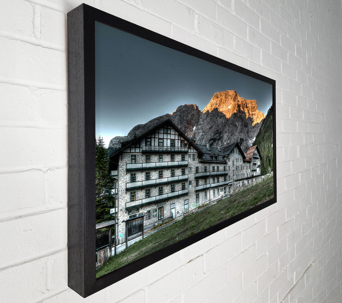  A Canvas Print of Golden Mountain Lodge Canvas Wall Art