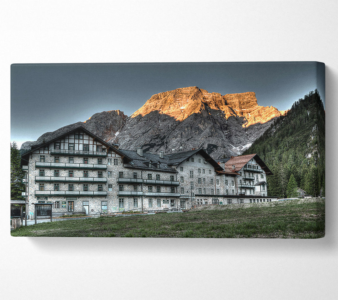  A Canvas Print of Golden Mountain Lodge Canvas Wall Art