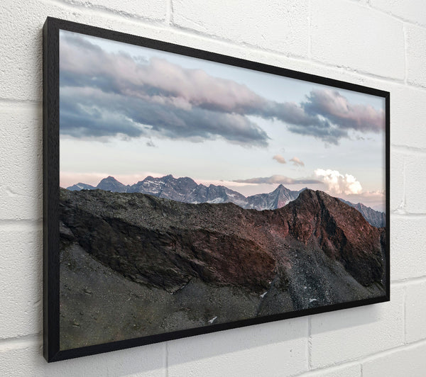 Red Peaks In Twilight