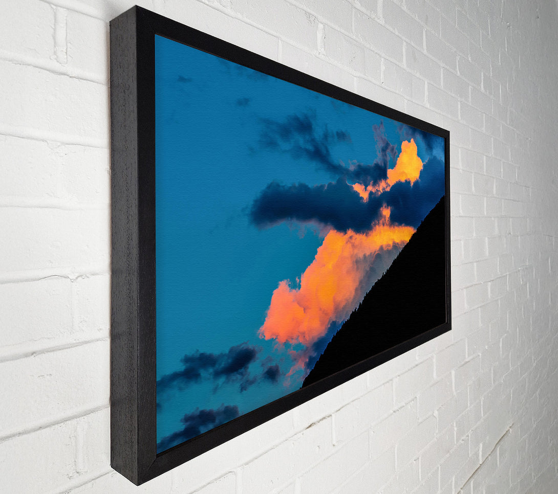  A Canvas Print of Golden Cloud Silhouette Canvas Wall Art