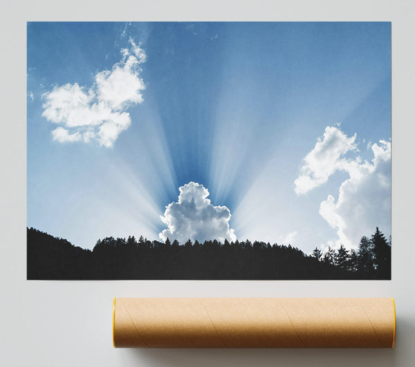 Blue Sky Radiance Poster