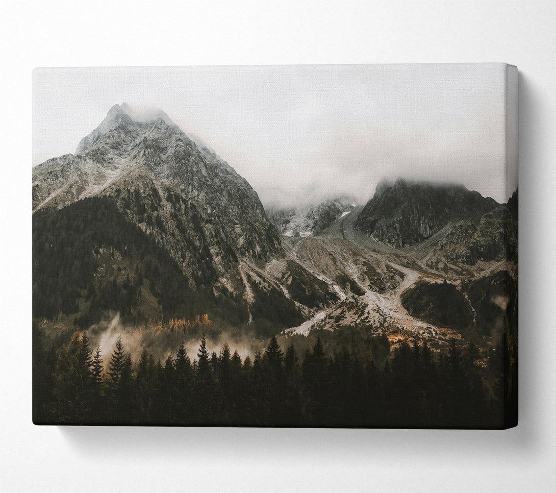  A Canvas Print of Gray Mountain Mist Canvas Print