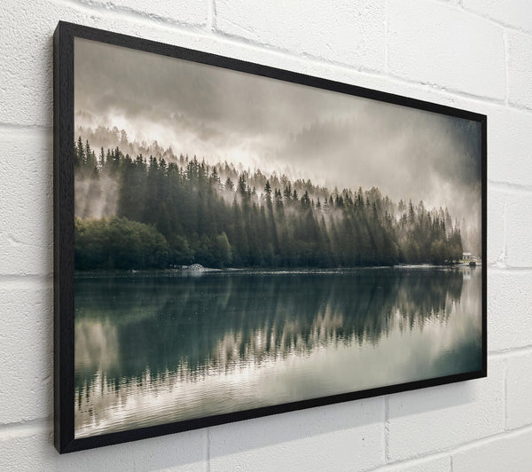 Emerald Foggy Reflections