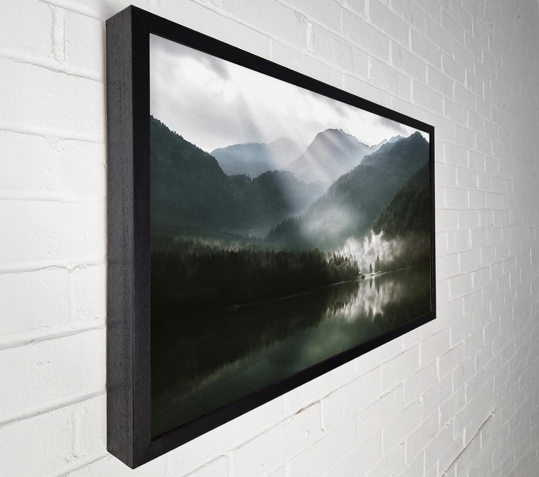  A Canvas Print of Forest Mist Reflections Canvas Art