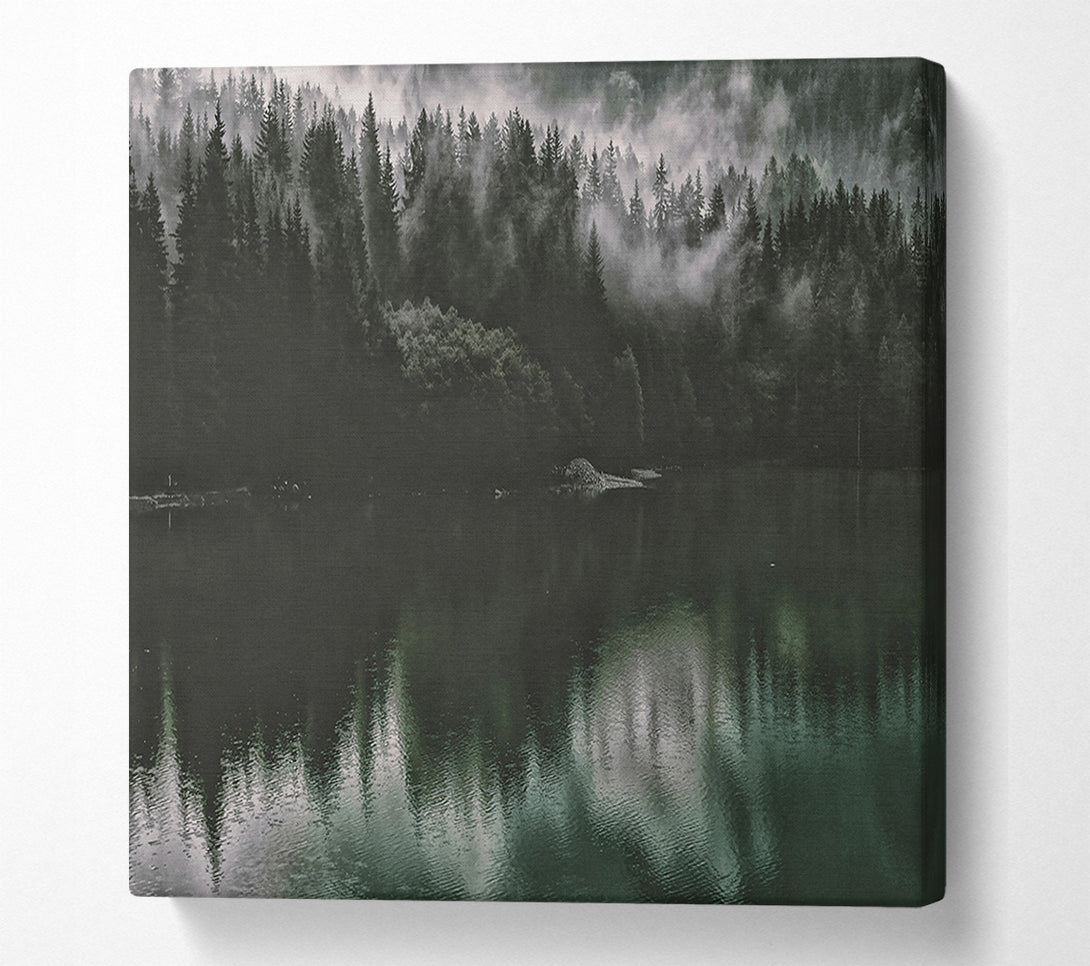  A Canvas Print of Emerald Reflections Canvas Print