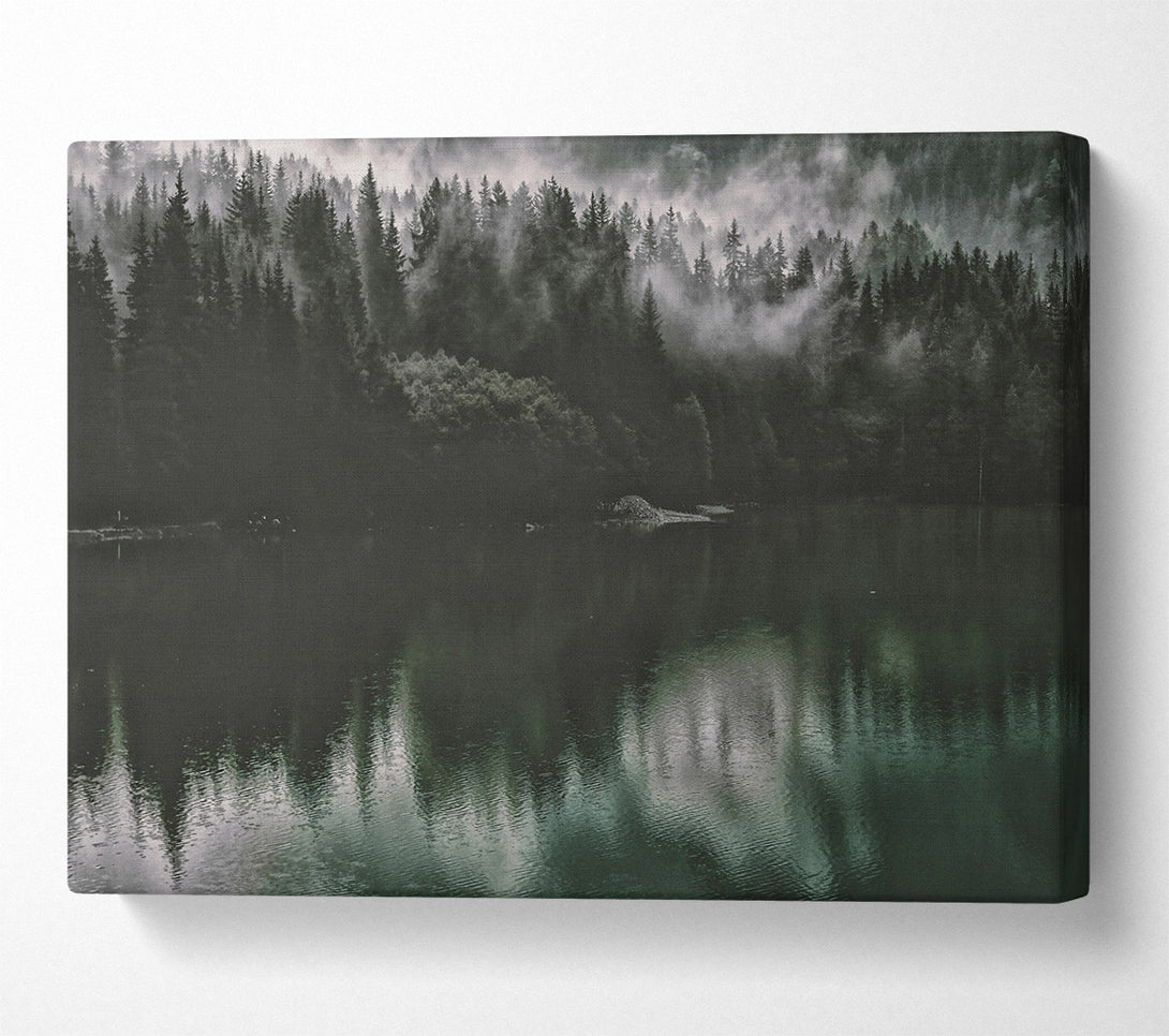  A Canvas Print of Emerald Reflections Canvas Print