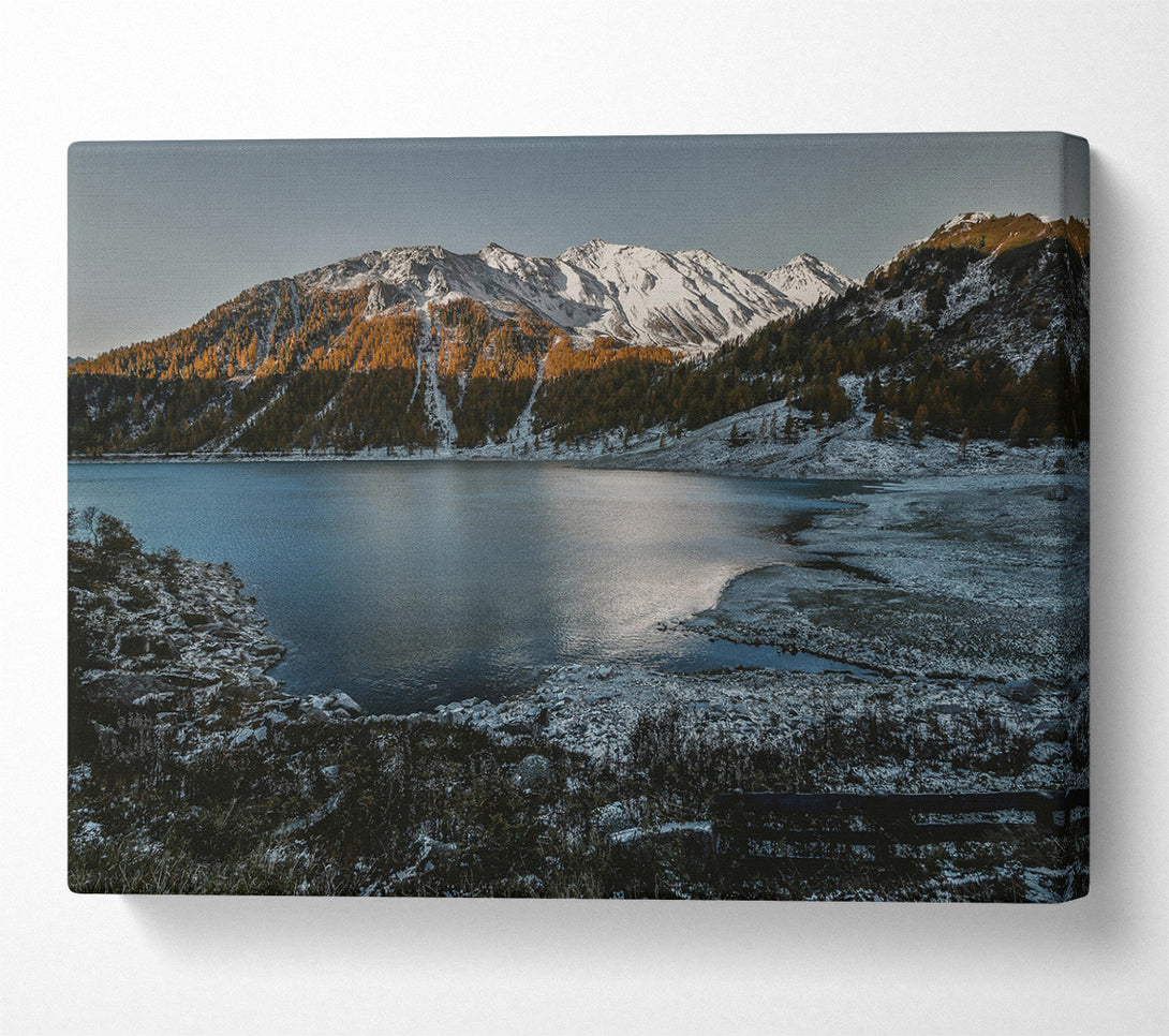  A Canvas Print of Blue Mountain Reflection Canvas Art