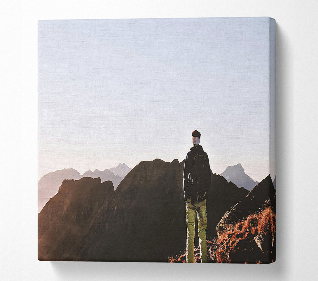  A Canvas Print of Blue Mountain View Canvas Print