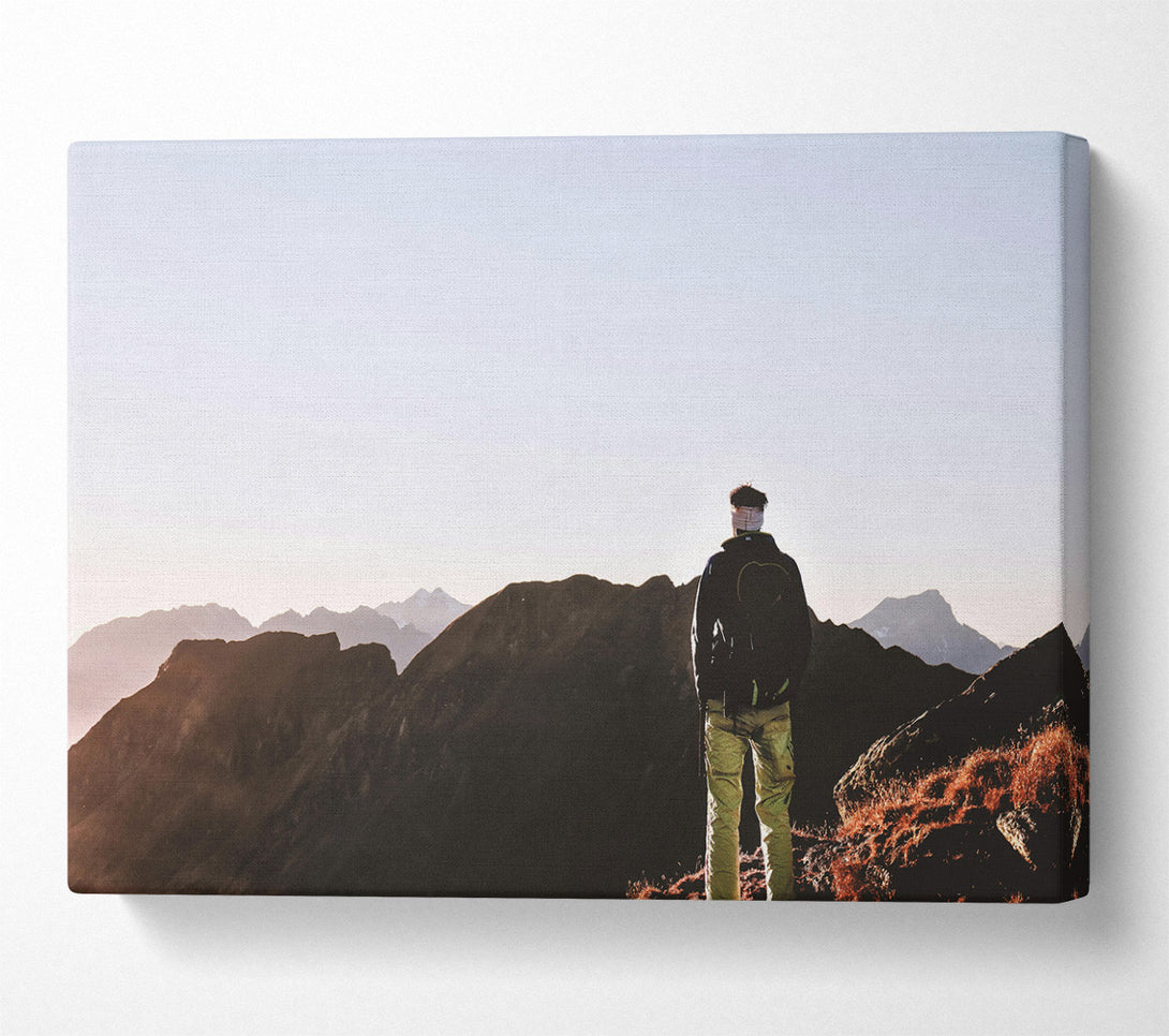  A Canvas Print of Blue Mountain View Canvas Print