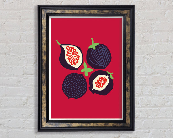Pomegranate Boho Framed Print