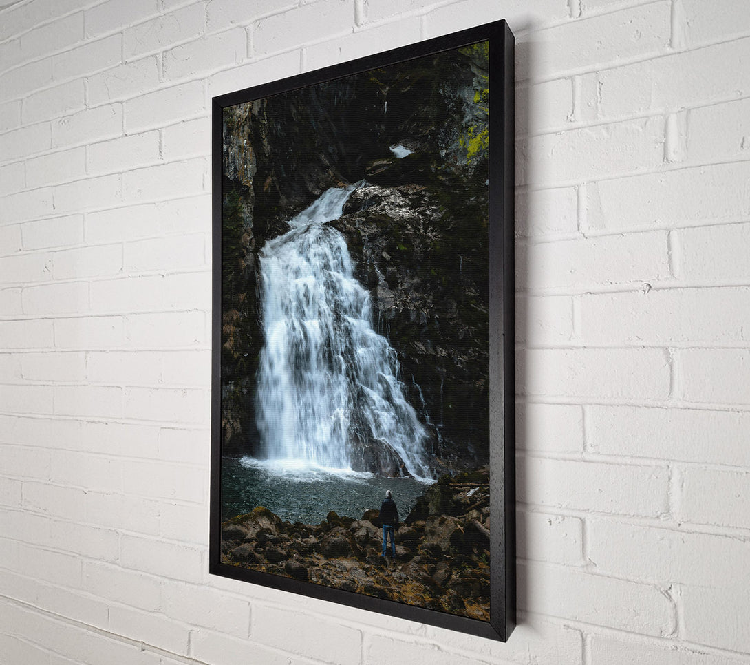  A Canvas Print of Silver Waterfall Majesty Canvas Wall Art