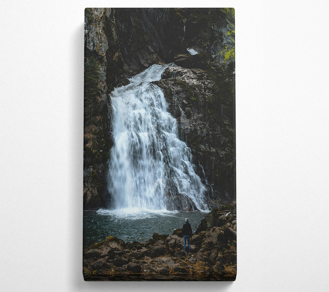  A Canvas Print of Silver Waterfall Majesty Canvas Wall Art