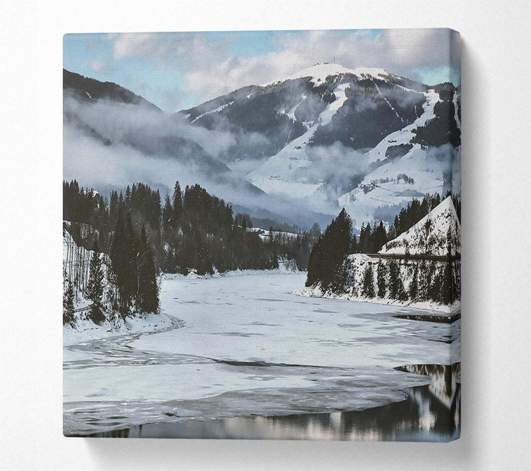  A Canvas Print of Blue Mountains Reflection Canvas Print