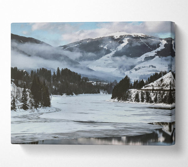  A Canvas Print of Blue Mountains Reflection Canvas Print