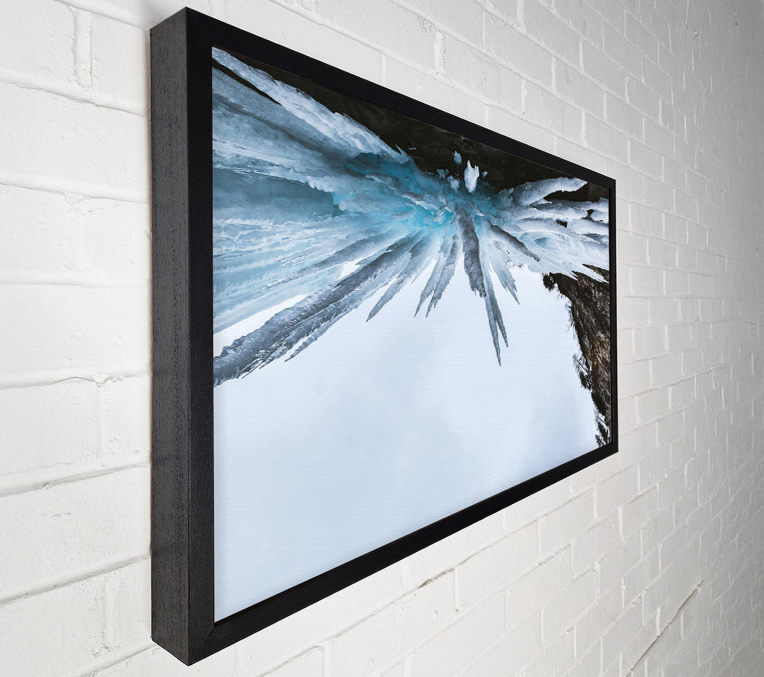  A Canvas Print of Blue Icicle Skyward Canvas Art