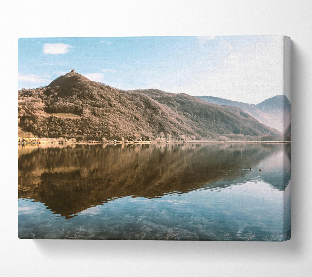  A Canvas Print of Blue Mountain Reflection Canvas Art