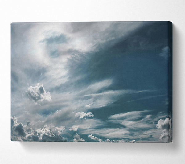 A Canvas Print of Azure Sky Wisps Canvas Print