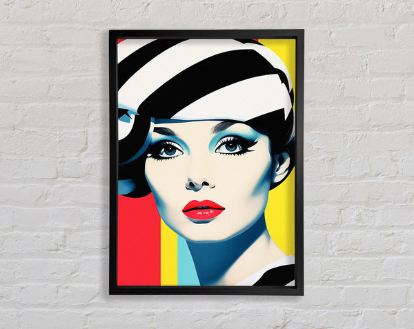 Pop Art Fashion Woman Framed Print