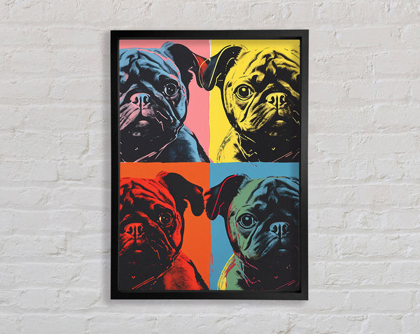 Pop Art Pug Framed Print