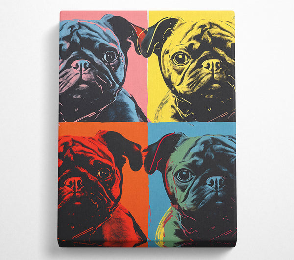  A Canvas Print of Pop Art Pug Canvas Print