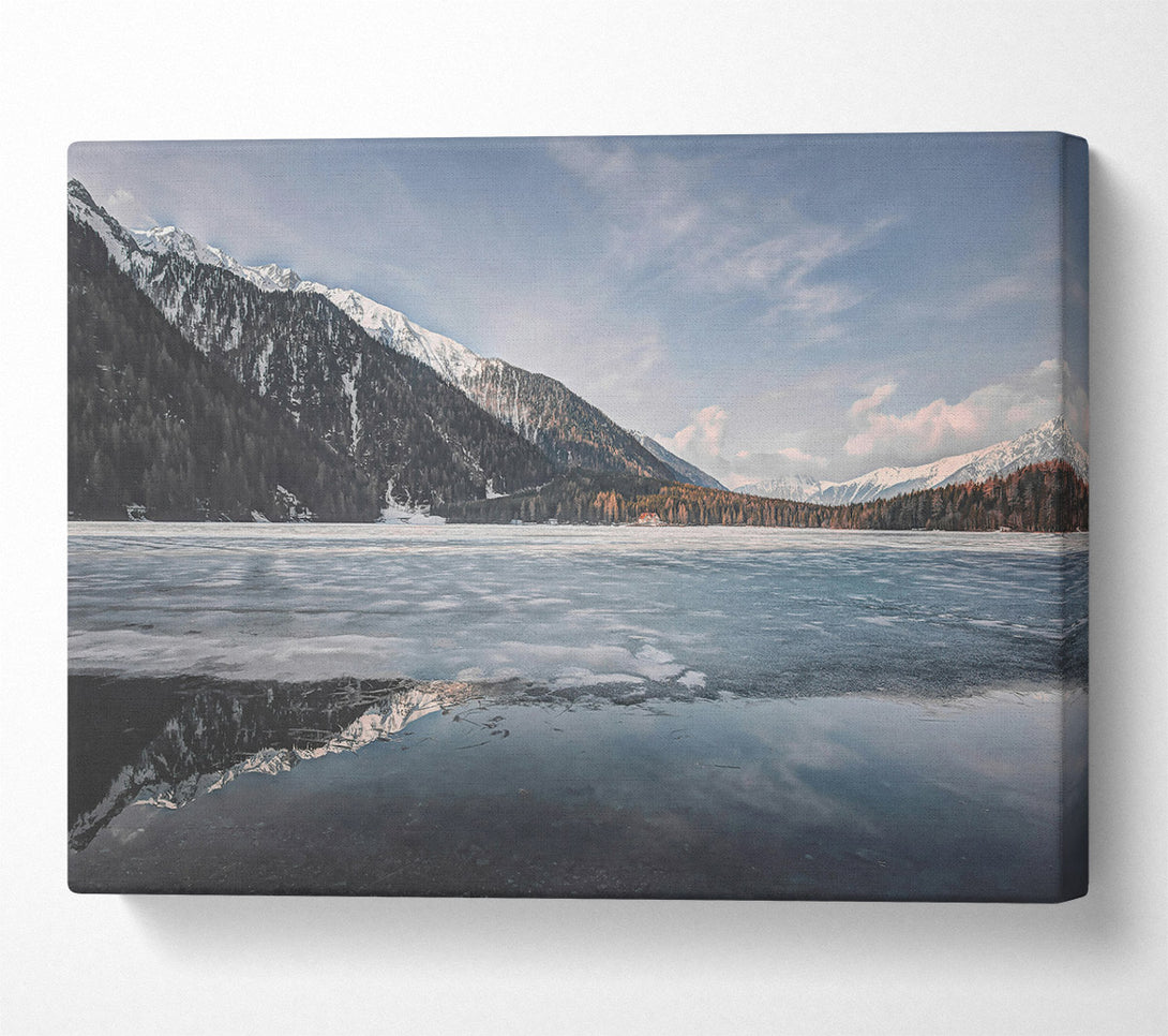  A Canvas Print of Blue Mountain Reflections Canvas Wall Art