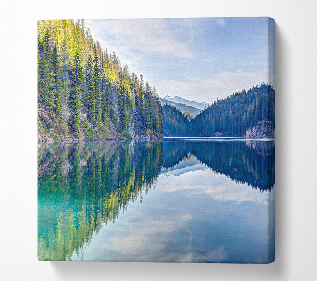  A Canvas Print of Azure Reflections Canvas Art