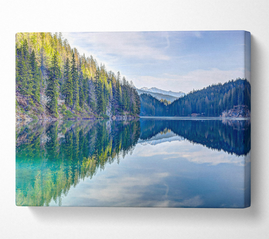  A Canvas Print of Azure Reflections Canvas Art