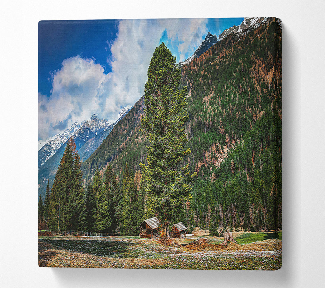  A Canvas Print of Green Mountain Haven Canvas Art
