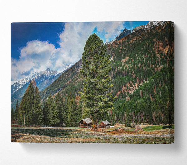 A Canvas Print of Green Mountain Haven Canvas Art