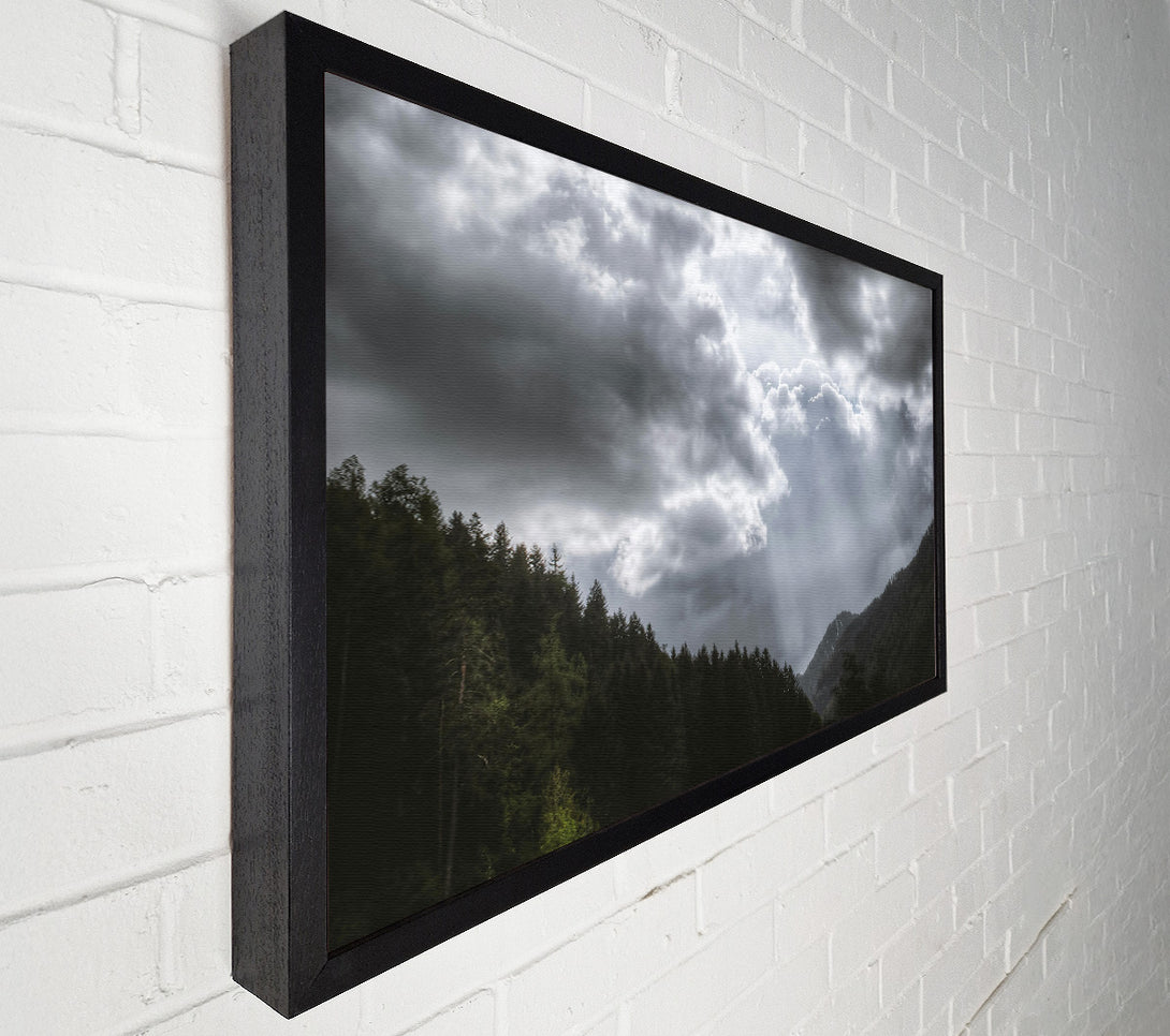  A Canvas Print of Silver Lining Clouds Canvas Art
