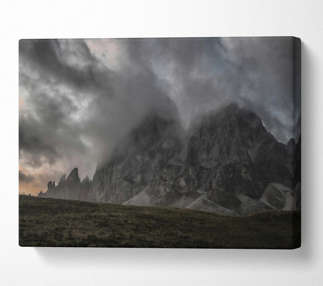 A Canvas Print of Grey Mountain Mist Canvas Art