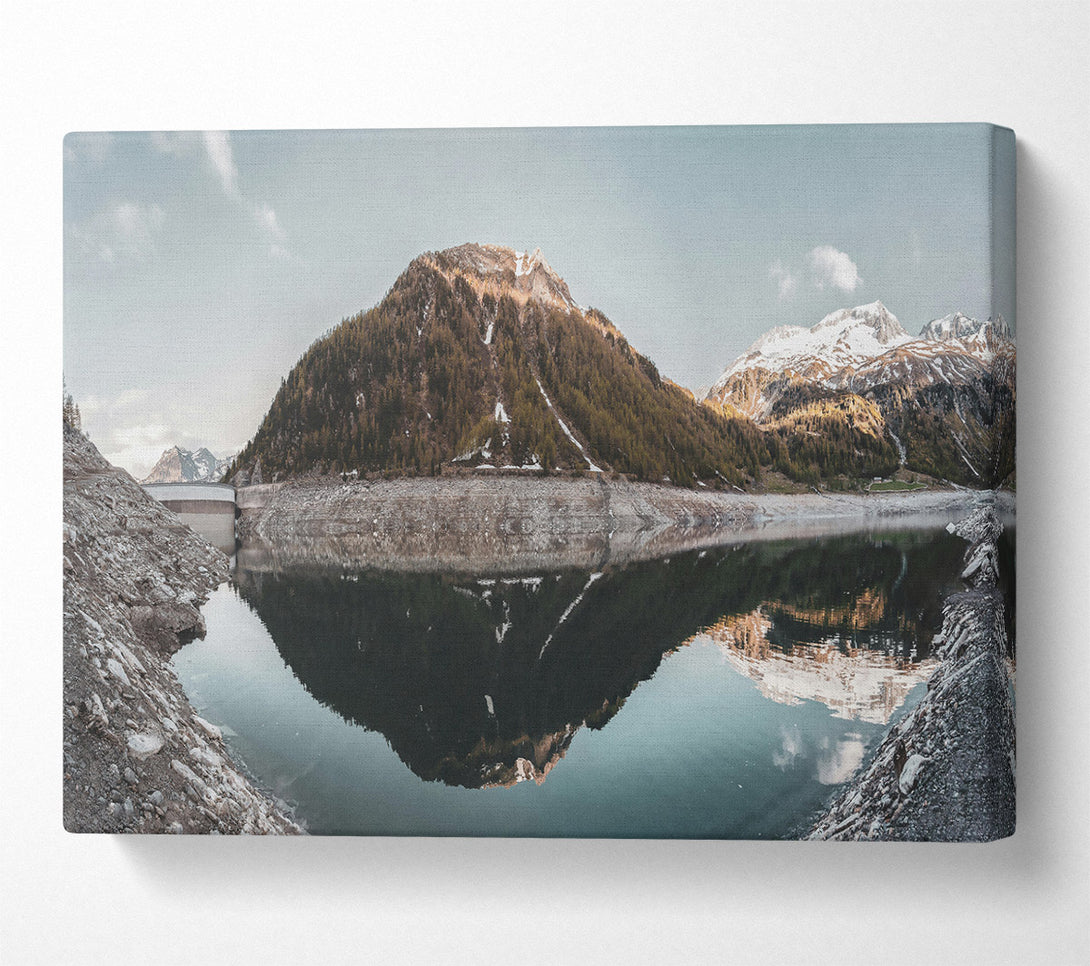  A Canvas Print of Blue Mountain Reflections Canvas Wall Art
