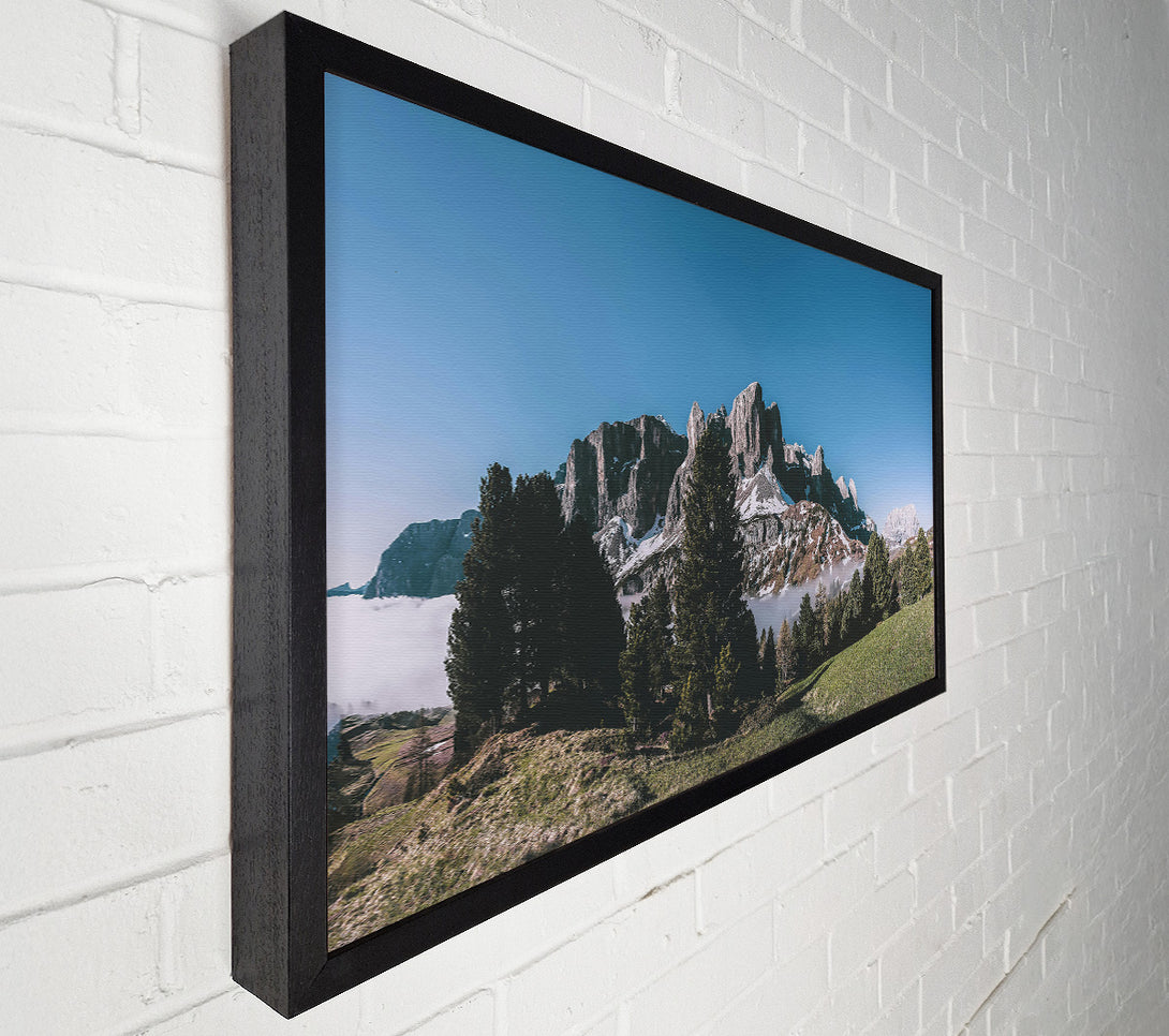  A Canvas Print of Blue Sky Mountain Mist Canvas Wall Art