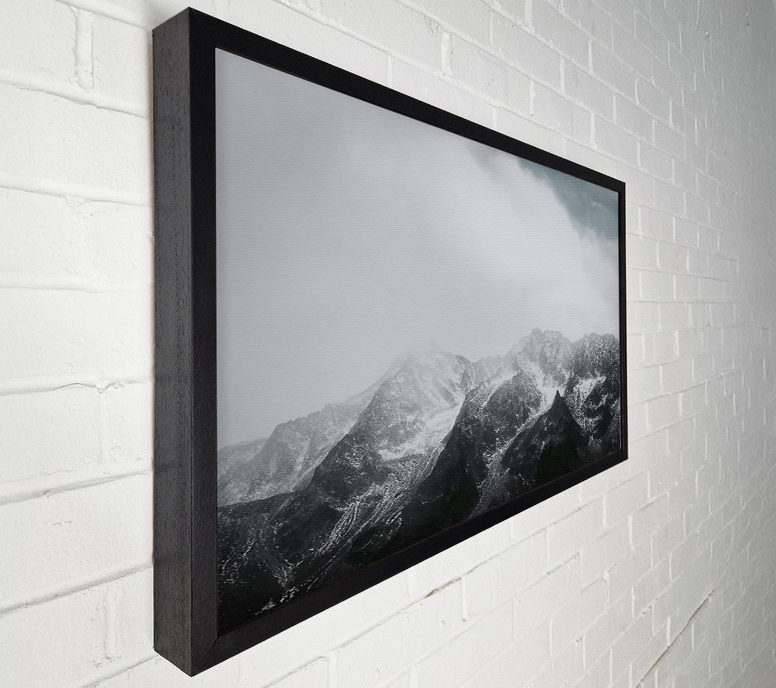 A Canvas Print of Gray Peaks In The Mist Canvas Print