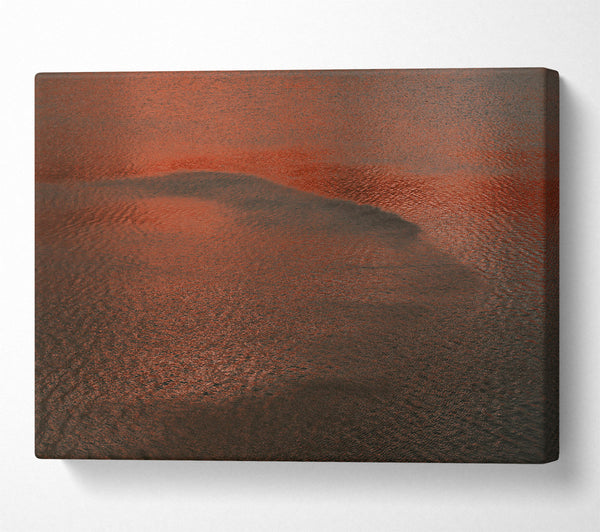  A Canvas Print of Crimson Water Ripples Canvas Wall Art