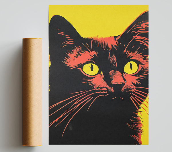 Pop Cat Giclee Print