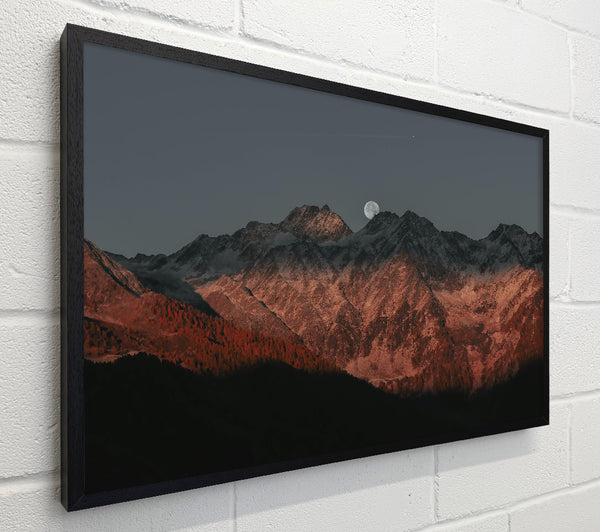Crimson Mountain Moon