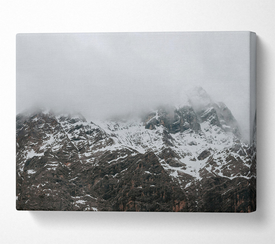  A Canvas Print of Gray Mountain Mist Canvas Print