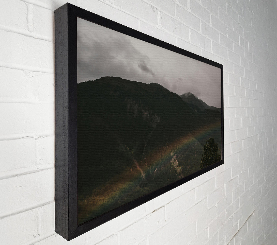  A Canvas Print of Green & Grey Mountains Canvas Wall Art