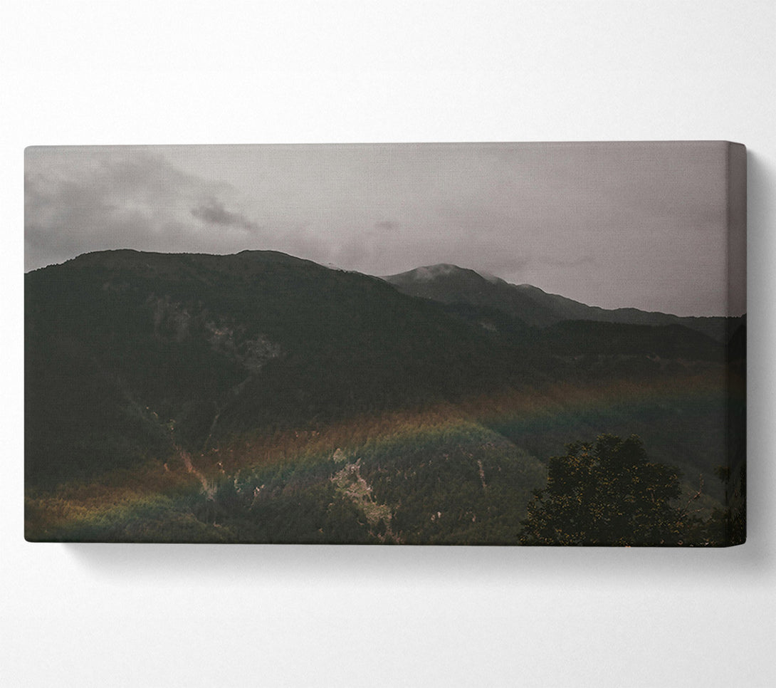  A Canvas Print of Green & Grey Mountains Canvas Wall Art