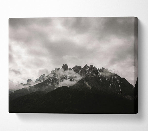  A Canvas Print of Gray Peaks Emerging Canvas Art