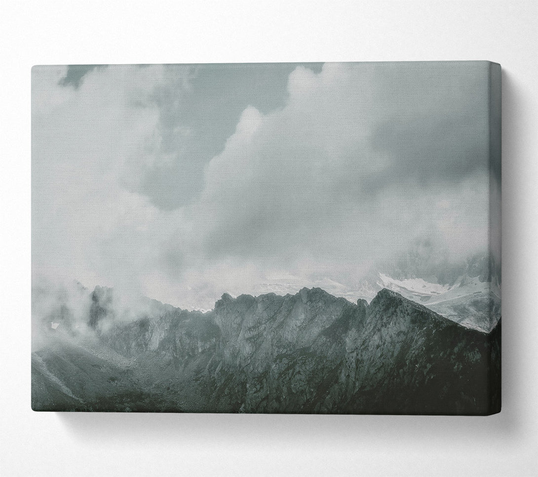  A Canvas Print of Grey Mountain Mist Canvas Art
