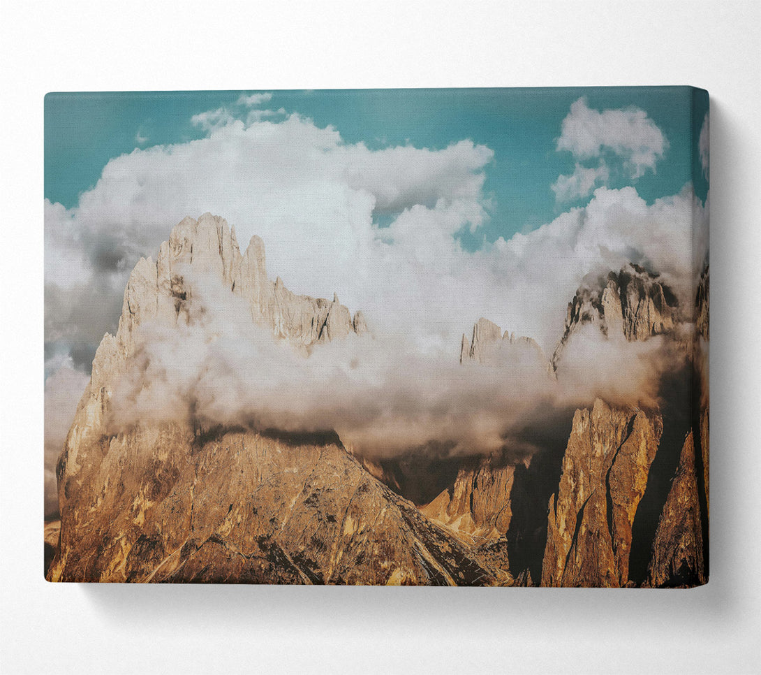  A Canvas Print of Golden Mountain Mist Canvas Print