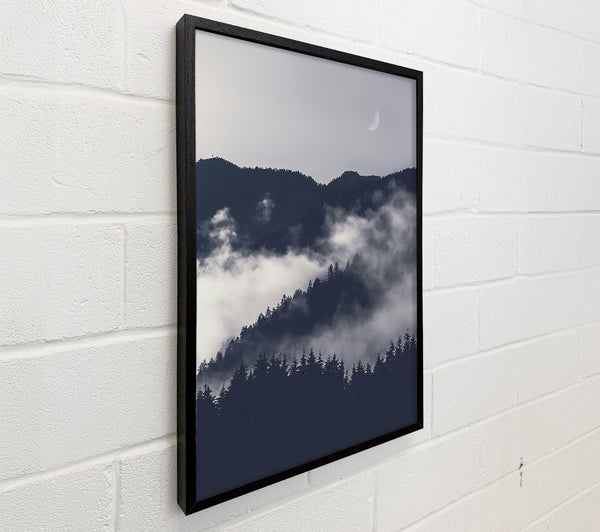 Silhouettes In Grey Fog