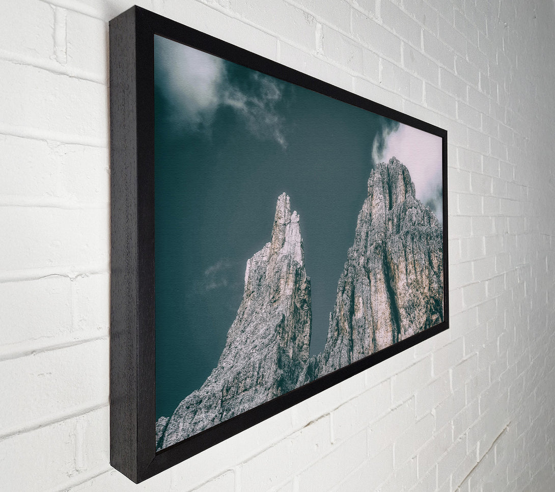  A Canvas Print of Grey Sky Peaks Canvas Art
