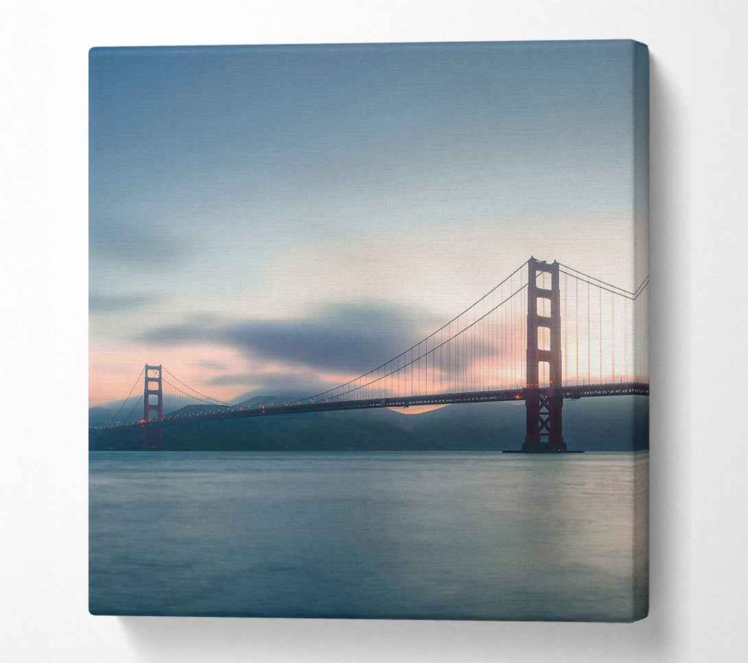  A Canvas Print of Golden Gate Twilight Canvas Print