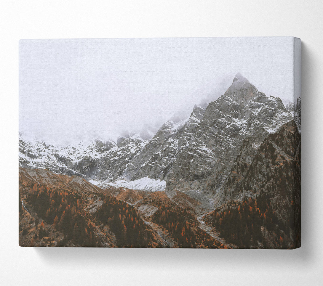  A Canvas Print of Grey Mountain Mist Canvas Art