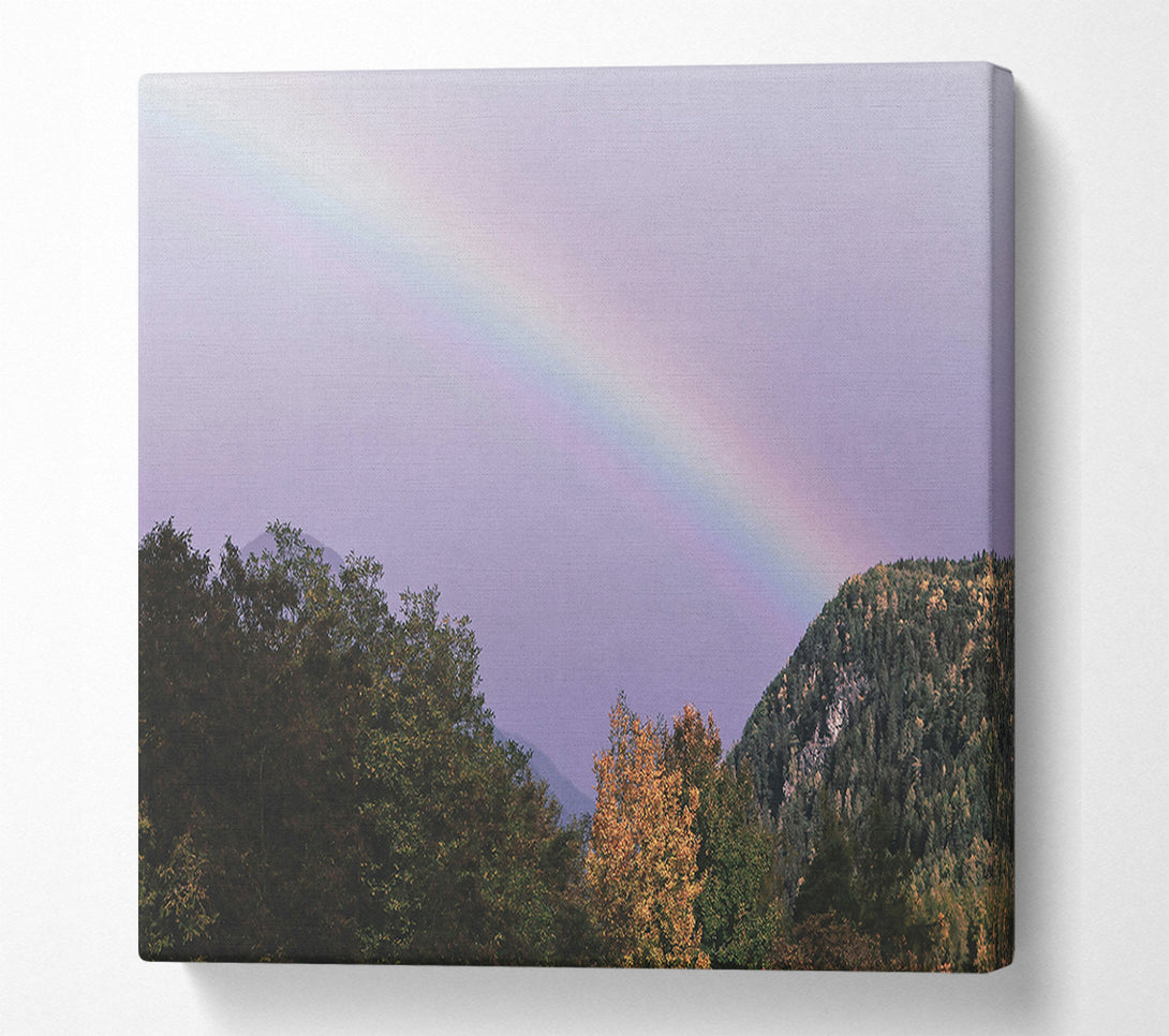  A Canvas Print of Lavender Sky Rainbow Canvas Print