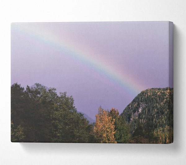  A Canvas Print of Lavender Sky Rainbow Canvas Print