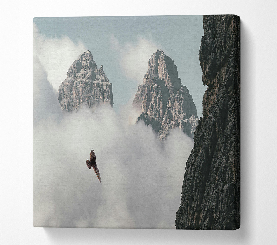  A Canvas Print of Grey Sky Solitude Canvas Wall Art